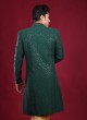 Lucknowi Green Color Indowestern